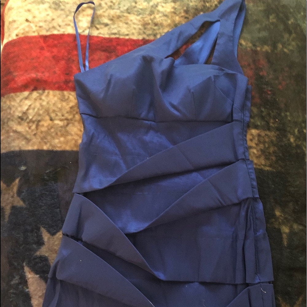 Blue evening dress